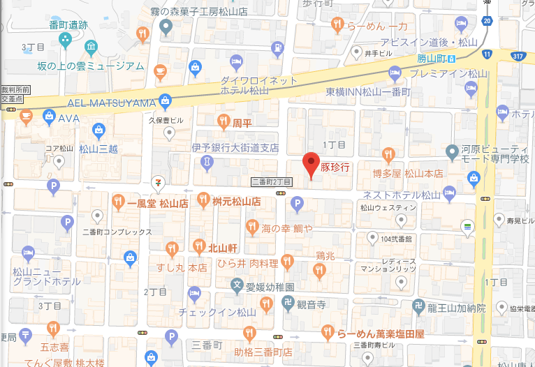 豚珍行,地図