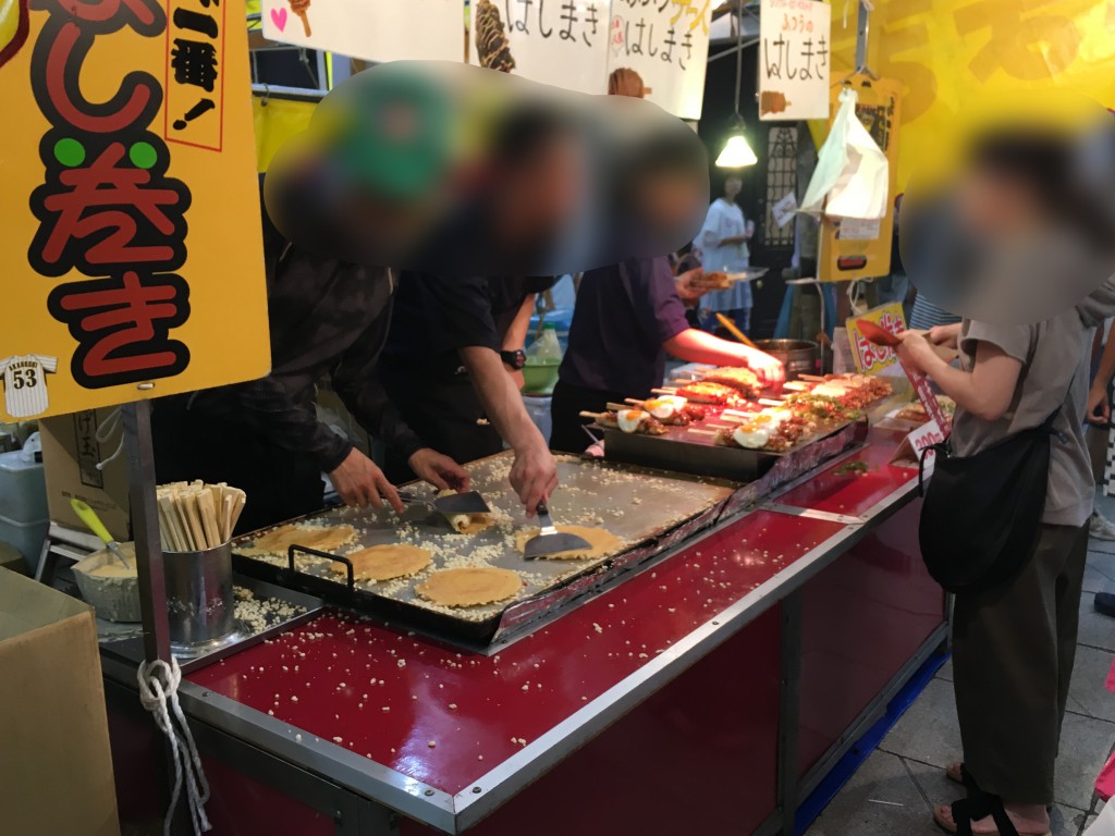 土曜夜市,はし巻き
