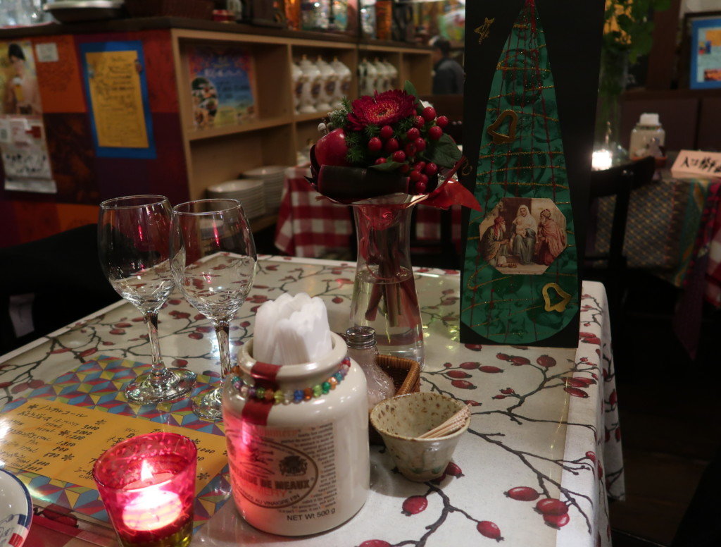 アミティエ（松山）のクリスマスディナーのテーブル
