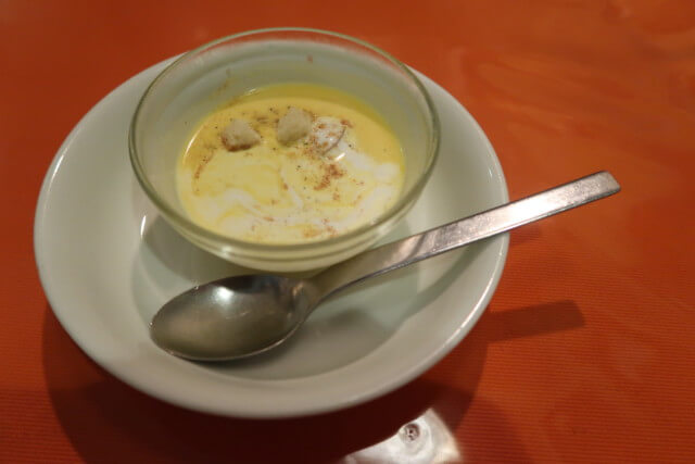 オルソー,松山,ランチのスープ